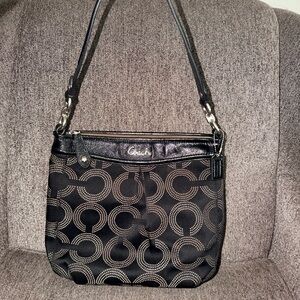 Coach Black and Gray Crossbody Bag